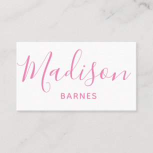 Any Color - Script Name Business or Contact Cards