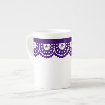 ANY COLOR! Skull Lace Tea Cup