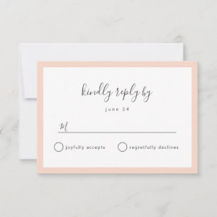 ANY COLOR wedding RSVP reply cards for buffet