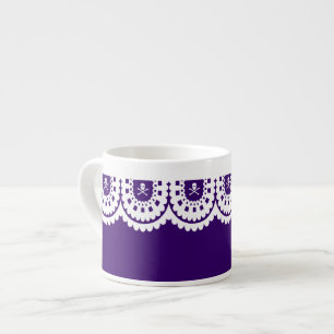 ANY COLOR! White Skull Lace Small Tea Cup