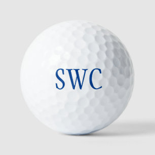 Any Colour 3 Letter Monogram Personalised Golf Bal Balls