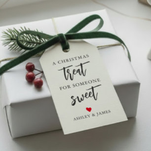 Any Colour A Christmas Treat for Someone Sweet Gift Tags