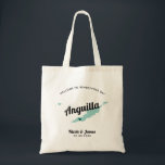 Any Colour Anguilla Wedding Welcome Bag, Tote Bag<br><div class="desc">Wedding weekend welcome gift bag for out of town guests to your wedding, featuring image of Anguilla. You may edit the colours for any part of this design, as well as move the heart to the location of your wedding. To change colours, click personalise and then "edit using the design...</div>