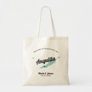Any Colour Anguilla Wedding Welcome Bag, Tote Bag