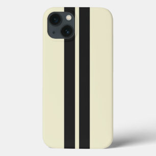 Any Colour Background & Black Car Racing Stripes iPhone 13 Case