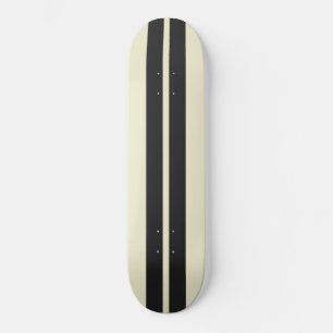 Any Colour Background & Black Car Racing Stripes Skateboard