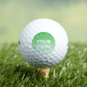 Any Colour Background White Gradient & Your Logo Golf Balls