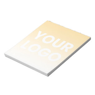 Any Colour Background   White Gradient & Your Logo Notepad