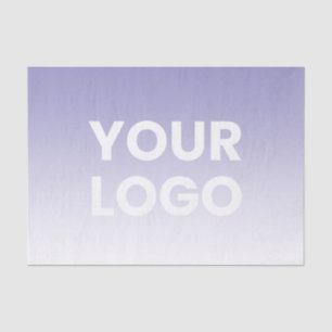 Any Colour Background White Gradient & Your Logo Tissue Paper