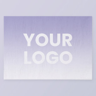 Any Colour Background White Gradient & Your Logo Tissue Paper