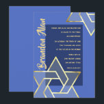 Any Colour Bar Mitzvah Large Gold Star of David Invitation<br><div class="desc">Bar Mitzvah and Bat Mitzvah invitation sets designed by Umua. Printed and shipped by Zazzle or its partners.</div>