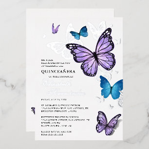 Any Colour Butterfly Elegant Quinceanera