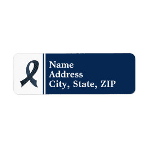 Any Colour Cause Awareness Ribbon Label Return Address Label