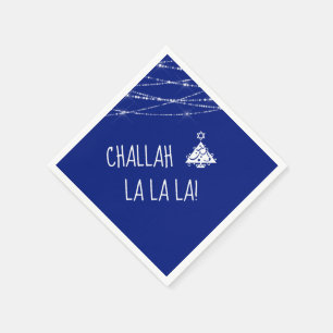 Any Colour Chrismukkah Tree Cute Challah La La La Napkin