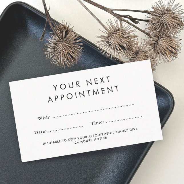 Any colour custom logo appointment cards (Creator Uploaded)