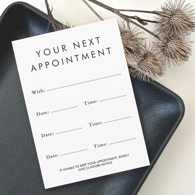 Any colour custom logo vertical appointment cards (Creator Uploaded)