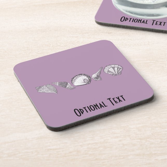 Any Colour Customisable Seashells Coaster (Left Side)