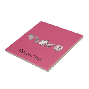 Any Colour Customisable Seashells Tile
