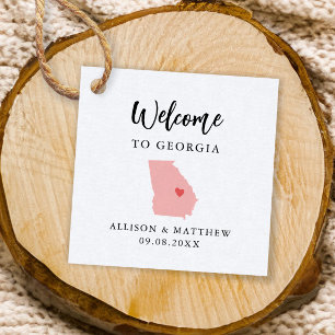 Any Colour Georgia Wedding Welcome Bag Favour Tags