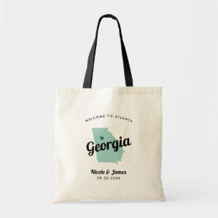 Any Colour Georgia Wedding Welcome Bag, Tote Bag