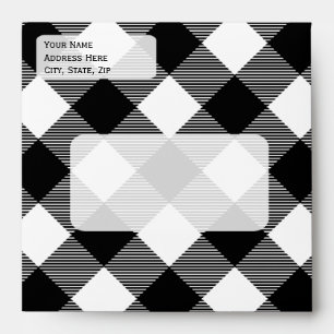 Any Colour - Gingham Tablecloth Pattern Envelopes