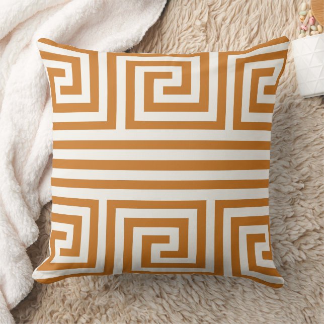 Any Colour Greek Key Pattern Design Pillow (Blanket)