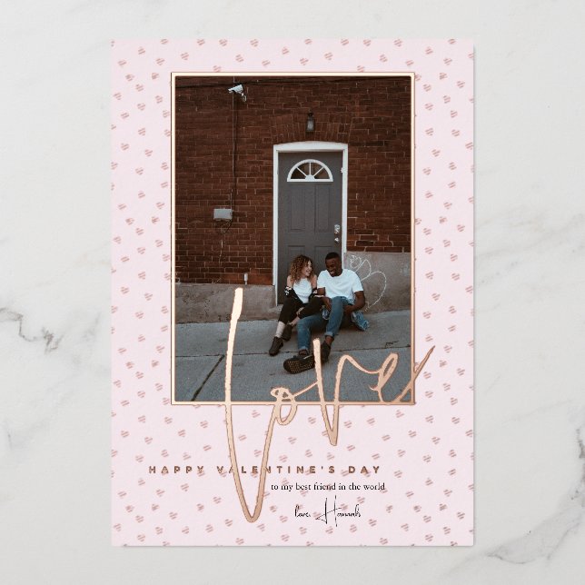 Any Colour | Happy Valentine's Day Photo Card (Front)