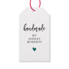 Any Colour Heart Handmade Tags, Custom Craft Shop