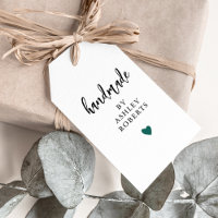 Any Colour Heart Handmade Tags, Custom Craft Shop