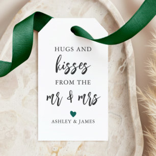 Any Colour Hugs and Kisses from the Mr and Mrs Gift Tags