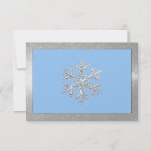 Any Colour Icy Snowflakes Holiday Party RSVP