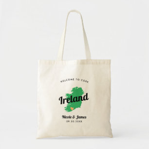 Any Colour Ireland Wedding Welcome Bag, Irish Tote Bag