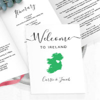 Any Colour Ireland Wedding Welcome Itinerary Lette