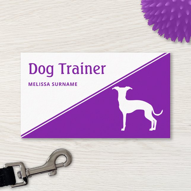 Any Colour Italian Greyhound Dog Trainer Business Card (Creator Uploaded)
