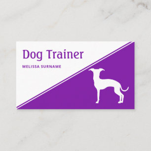 Any Colour Italian Greyhound Dog Trainer Business Card