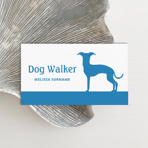 Any Colour Italian Greyhound - Dog Walker Business Card
