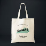 Any Colour Kentucky Map Wedding Welcome Bag, Tote Bag<br><div class="desc">Wedding weekend welcome gift bag for out of town guests to your wedding, featuring image of Kentucky. You may edit the colours for any part of this design, as well as move the heart to the location of your wedding. To change colours, click personalise and then "edit using the design...</div>