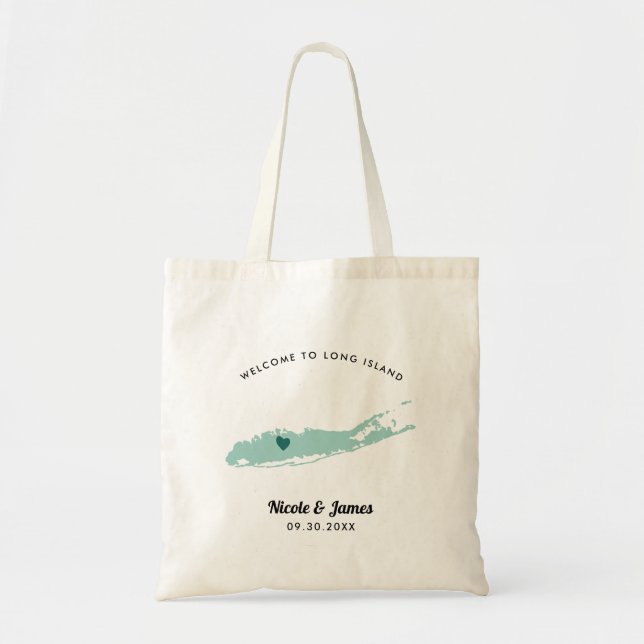 Any Colour Long Island Wedding Welcome Bag,  Tote Bag (Front)