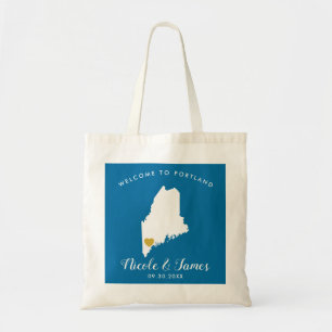 Any Colour Maine Wedding Welcome Bag Tote