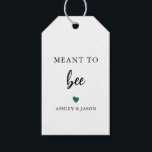 Any Colour Meant to Bee Honey Gift Tag, Wedding Gift Tags<br><div class="desc">These are the perfect little gift tags. You may edit the colours for any part of this design. To change colours,  click personalise and then "edit using the design tool." Select the element you wish to edit,  then use the tools to make the changes.</div>