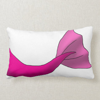 Any Colour Mermaid Tail w/ White Background Lumbar Cushion