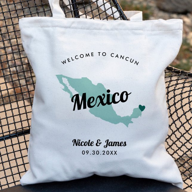 Any Colour Mexico Destination Wedding Welcome Bag, Tote Bag (Creator Uploaded)