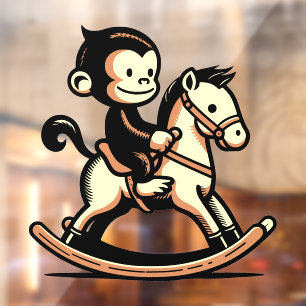 Any Colour Monkey On Rocking Horse
