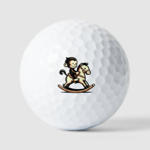 Any Colour Monkey On Rocking Horse Golf Balls
