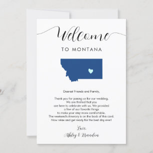 Any Colour Montana Wedding Welcome Itinerary