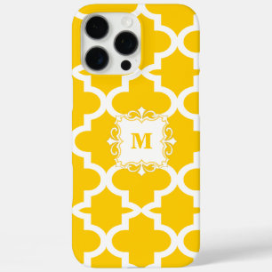 Any Colour Moroccan Tile Personalised Monogram iPhone 16 Pro Max Case