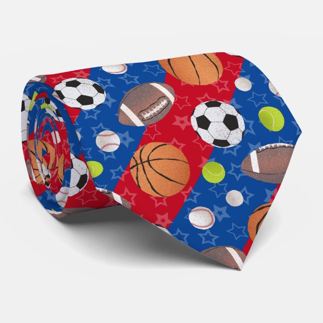 Any Colour – Multi Ball Sports Tie (Rolled)