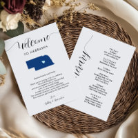 Any Colour Nebraska Wedding Welcome Itinerary