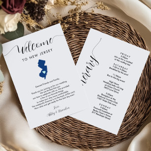 Any Colour New Jersey Wedding Welcome Itinerary