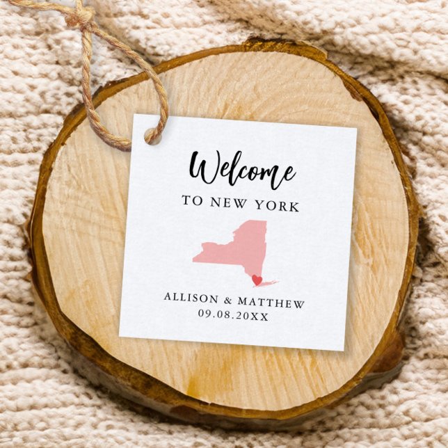Any Colour New York Wedding Welcome Bag Favour Tags (Creator Uploaded)